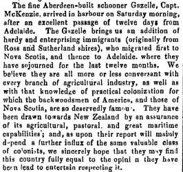 Southern Cross 20 September 1853